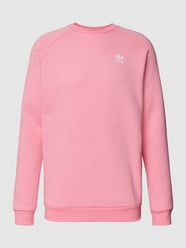 Sweatshirt mit Logo-Stitching Modell 'ESSENTIAL CREW' von adidas Originals Pink - 15