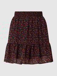 Spódnica mini ze wzorem w drobne kwiaty model ‘Louisa’ od Stella Nova Fuksjowy - 4