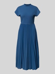 Midikleid mit Plisseefalten von Tommy Hilfiger Blau - 45