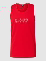 Tanktop mit Label-Print Modell 'Beach' von BOSS Rot - 17