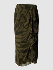 Midirok met all-over motief, model 'KUADAMA-MID-FULL' van Lauren Ralph Lauren Groen - 39
