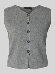 Gebreid gilet met V-hals van Oui - 37