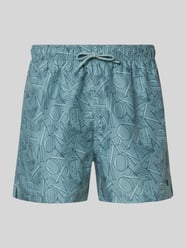 Regular Fit Badeshorts mit Allover-Logo-Print von Emporio Armani - 12