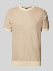 T-Shirt mit Strukturmuster Modell 'Tantino' von BOSS Beige - 34