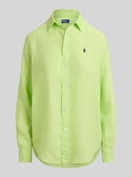 Bluzka koszulowa z czystego lnu od Polo Ralph Lauren - 6