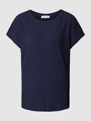 T-Shirt mit Strukturmuster von Christian Berg Woman Blau - 19