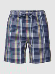 Pyjama-Hose mit Label-Patch von Christian Berg Men Blau - 13