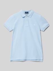 Regular Fit Poloshirt mit Logo-Stitching von Polo Ralph Lauren Kids Blau - 14