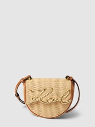Saddle Bag mit Label-Applikation von Karl Lagerfeld Weiß - 34