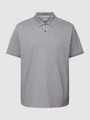 PLUS SIZE Poloshirt mit Label-Stitching von S.Oliver Plus Grau - 29