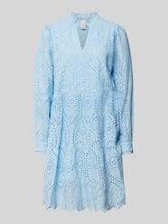 Knielanges Kleid mit Lochstickerei Modell 'Holi' von YAS - 23