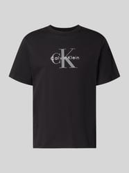 T-shirt met labelprint en ronde hals van Calvin Klein Jeans - 6