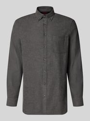Slim Fit Freizeithemd aus Flanell mit Button-Down-Kragen von Christian Berg Men - 31
