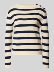 Sweter z dzianiny z listwą guzikową model ‘VIBO’ od Weekend Max Mara - 7