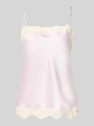 Trägertop mit Spitzenbesatz Modell 'DELICAT' von MANGO Pink - 34