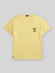 męski t-shirt o kroju regular fit z czystej bawełny z nadrukiem z tyłu od Polo Ralph Lauren - 47