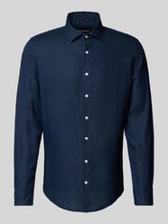 Slim Fit Business-Hemd aus Leinen mit Kentkragen von SEIDENSTICKER - 25