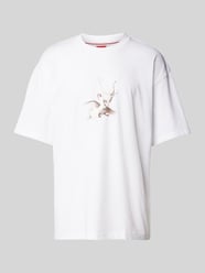 T-Shirt mit Motiv-Print Modell 'Asil' von HUGO Weiß - 14