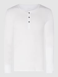 Serafino-Shirt mit Stretch-Anteil  von Schiesser Weiß - 16
