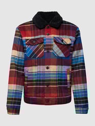 Sherpa Jacket mit Karomuster von Scotch & Soda Rot - 15