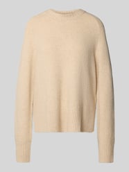 Sweter z dzianiny o kroju relaxed fit z domieszką wełny z alpaki model „Passy” od OPUS - 41