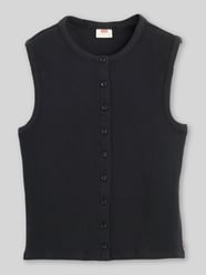 Top z prążkowanej dzianiny z listwą guzikową od Levi's® - 7