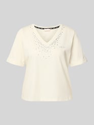 T-shirt met strasssteentjes en V-hals van Liu Jo Sport - 2