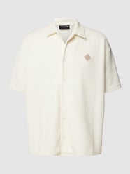 Freizeithemd mit Strukturmuster Modell 'Briscoe' von Pegador Beige - 34