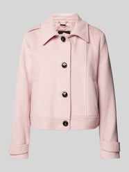 Jacke mit Umlegekragen und Eingrifftaschen von More & More Rosa - 37