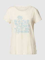 T-Shirt mit Statement-Print von Tom Tailor Denim Beige - 20