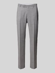 Slim fit pantalon met persplooien van HECHTER PARIS Grijs / zwart - 38