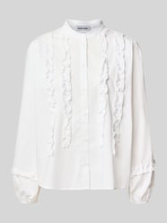 Regular Fit Bluse aus Baumwoll-Mix mit Rüschenbesatz von MORE & MORE - 40