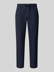 Spodnie z lnu o kroju slim fit z czystego lnu model 'Fabio' od Brax - 6