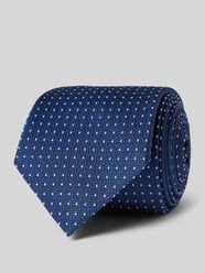 Krawatte mit Label-Detail von BOSS Blau - 44