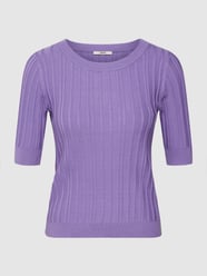 Gebreide pullover met ronde hals van Esprit Paars - 14