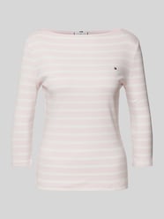 Slim Fit T-Shirt aus reiner Baumwolle Modell 'CODY' von Tommy Hilfiger Pink - 3