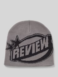 Beanie mit Label-Print von REVIEW Grau - 32