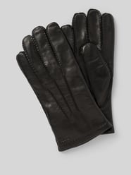 Handschuhe aus Lammnappa Modell 'Edward' von Hestra Schwarz - 36