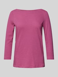 Regular Fit Langarmshirt mit 3/4-Arm aus Bio-Baumwolle von Tom Tailor Pink - 5