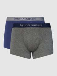 Trunks mit elastischem Logo-Bund von Bruno Banani Blau - 11
