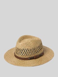 Strohoed met sierband van Müller Headwear Beige - 1