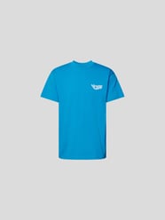 T-Shirt mit Label- und Backprint von Jacquemus Blau - 20