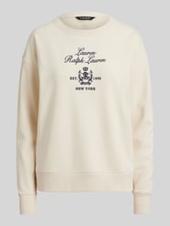Regular fit sweatshirt van katoenmix van Lauren Ralph Lauren Beige - 4