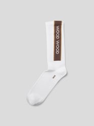 Socken mit Label-Print von WOOD WOOD Braun - 1