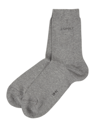 Sokken met stretch per 2 paar  van Esprit Grijs / zwart - 26