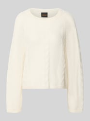 sweter w kroju regular fit z czystej bawełny model 'C_Fypera' od BOSS Orange - 36