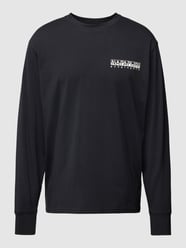 Shirt met labeldetail, model 'Telemark' van Napapijri Zwart - 10