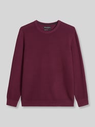 Regular Fit Pullover aus reiner Baumwolle von Marc O'Polo Bordeaux - 19