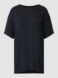 T-Shirt mit Label-Patch Modell 'NAIANI' von HUGO Schwarz - 30