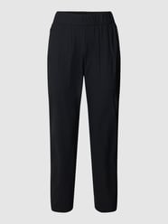 Korte stoffen broek met ritszakken van Toni Dress Zwart - 5